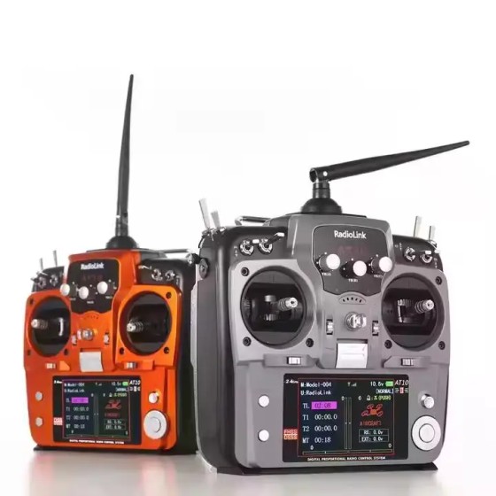Ledi RadioLink AT10II Model Remote Controller 4KM 12 Channel Drone Crossing Machine Fixed Wing Vehicle and Ship Machine